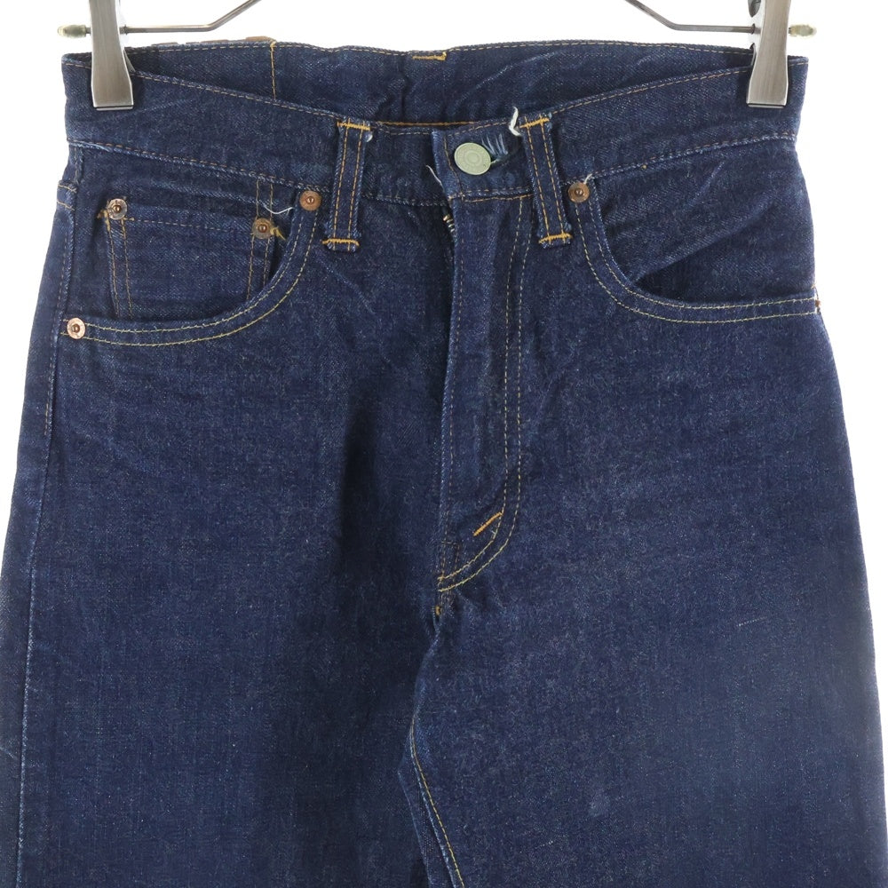 Levi's(リーバイス) 濃紺 60s 502-0117 BIGE コインポケット裏シングル ボタン裏16 スコビルジップ 不V Vステッチ ジップフライ デニムパンツ W27/L34 ネイビー レディース