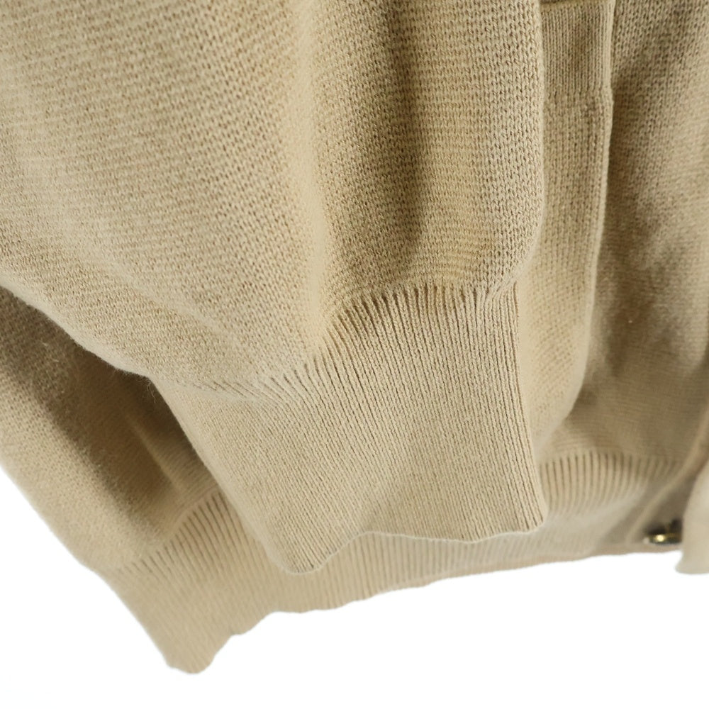 Emotionally Unavailable(エモーショナリー アンアヴェイラブル) EU HEART CARDIGAN EUハートカーディガン コットンニットカーディガン ベージュ