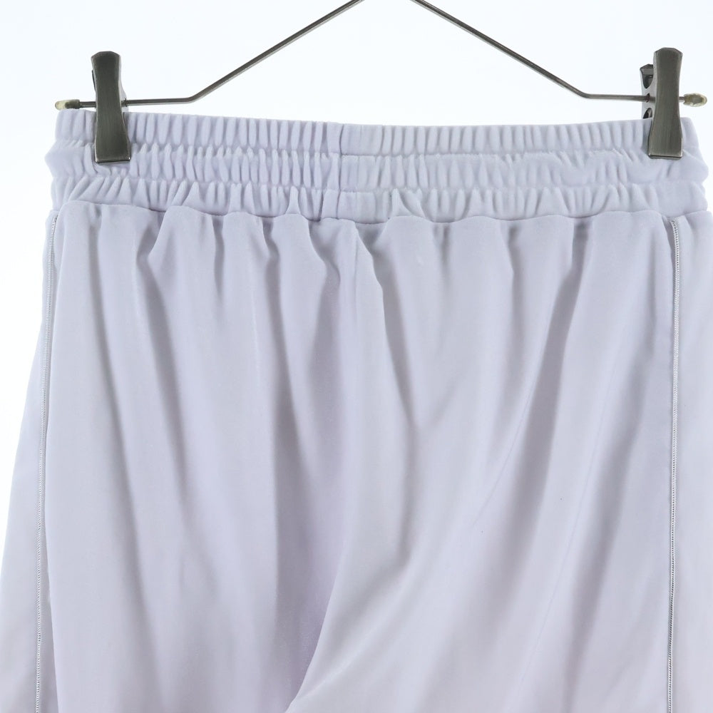 NO BRAND(ノーブランド) YXNGBRATZ ロゴ刺繍 ベロア トラックパンツ ホワイト