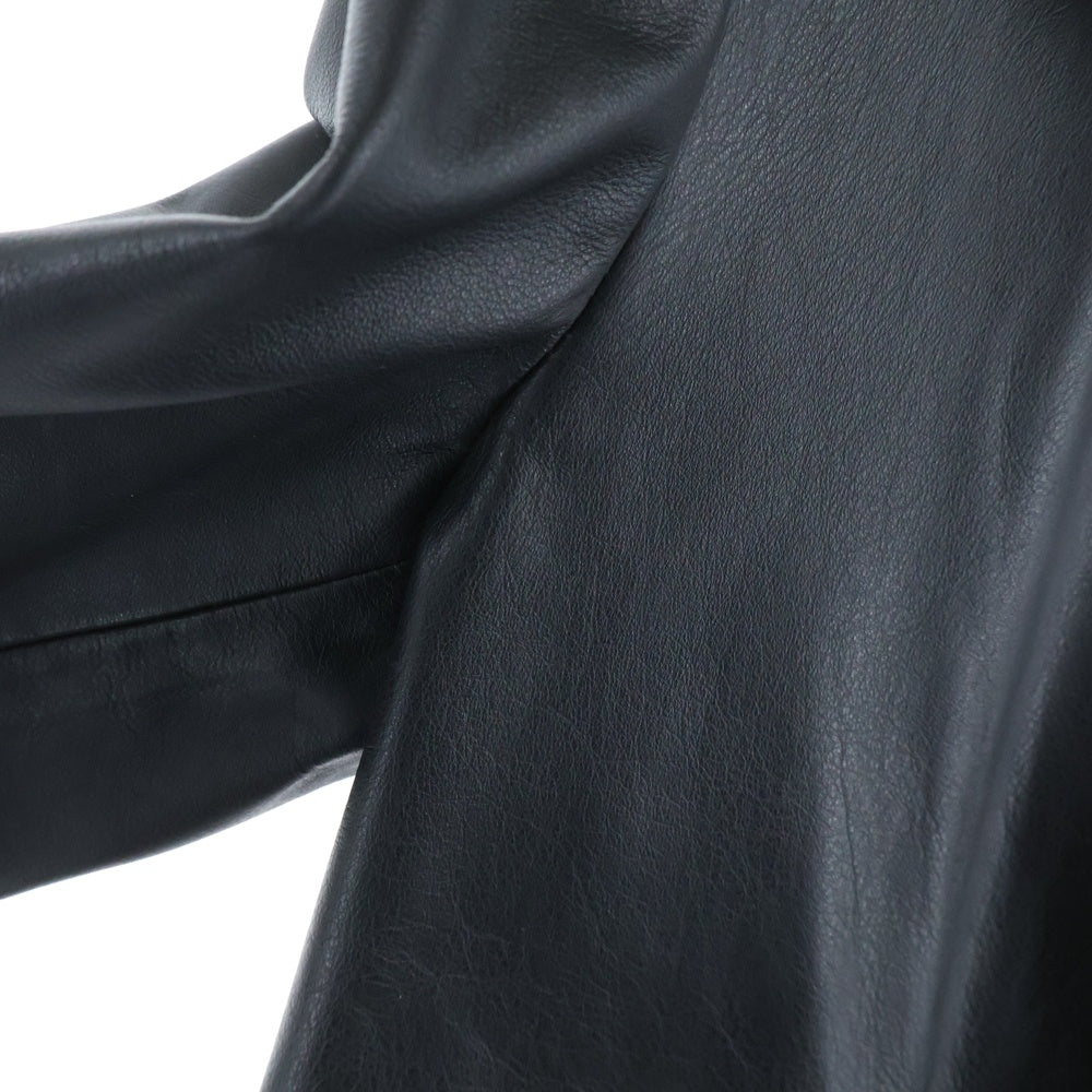 SCHOTT(ショット) 568US Leather Chesterfield coat レザーチェスターロングコート 牛革 ブラック