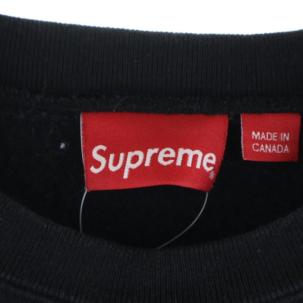 SUPREME(シュプリーム) 22AW Box Logo Crewneck Sweatshirt ボックスロゴ クルーネック 長袖スウェットトレーナー 裏起毛 ブラック