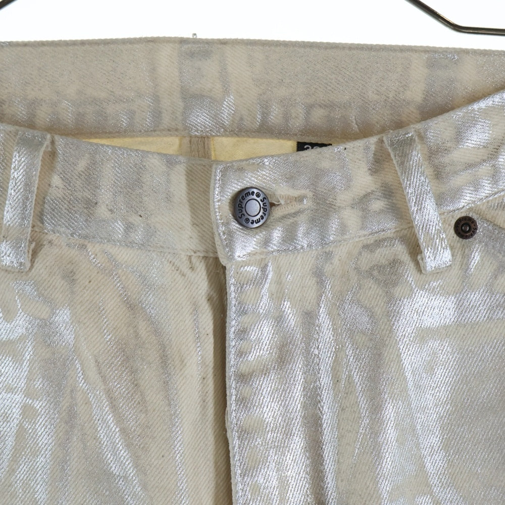 SUPREME(シュプリーム) 24SS xMM6 Maison Margiela Foil Double Knee Painter Pant フォイル ダブルニー ペインター パンツ ホワイト