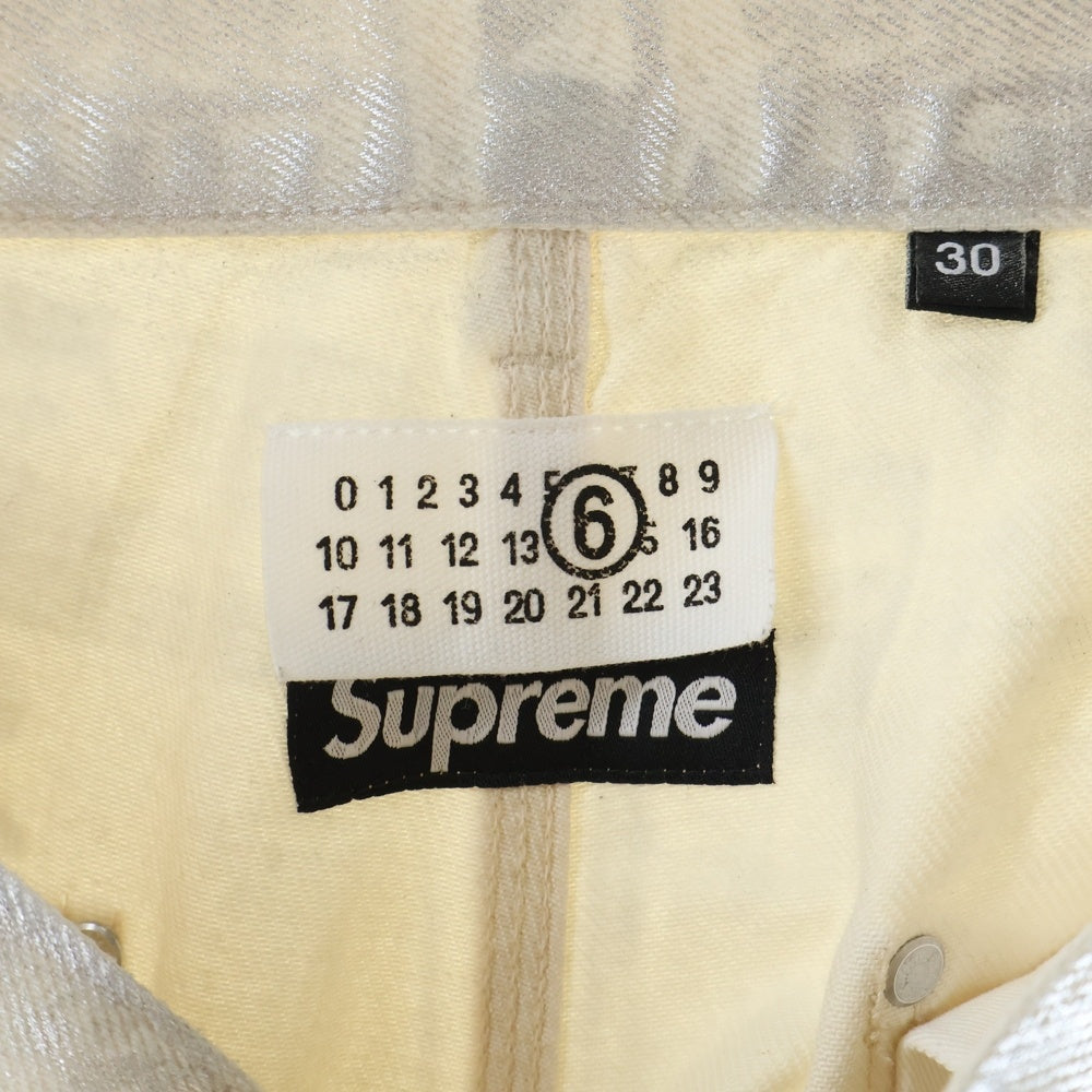 SUPREME(シュプリーム) 24SS xMM6 Maison Margiela Foil Double Knee Painter Pant フォイル ダブルニー ペインター パンツ ホワイト
