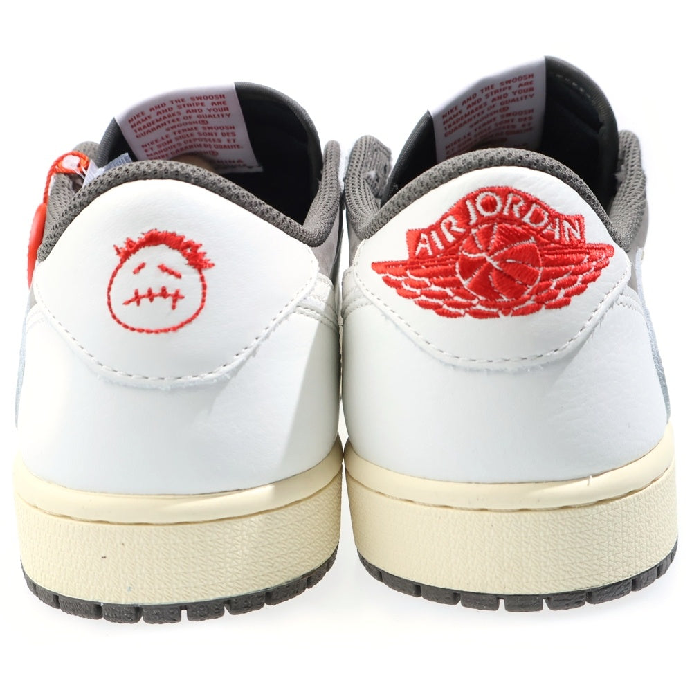 NIKE(ナイキ) ×TRAVIS SCOTT AIR JORDAN 1 LOW REVERSE MOCHA トラヴィススコット エアジョーダン 1 ローカットスニーカー ブラウン/ホワイト US9.5/27.5cm DM7866-162