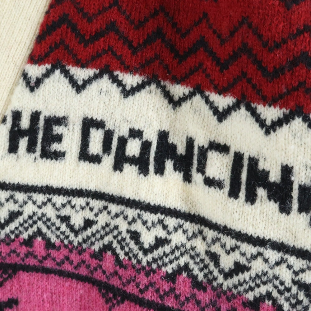 CELINE(セリーヌ) 21SS THE DANCING KID WOOL JACQUARD DOLLS KNIT CARDIGAN ダンシングキッド ウールジャカードドールズニットカーディガン マルチカラー 2A08L715M