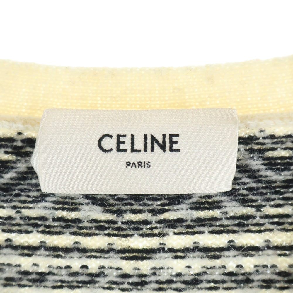 CELINE(セリーヌ) 21SS THE DANCING KID WOOL JACQUARD DOLLS KNIT CARDIGAN ダンシングキッド ウールジャカードドールズニットカーディガン マルチカラー 2A08L715M
