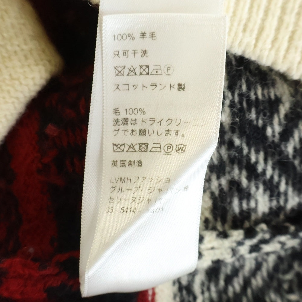 CELINE(セリーヌ) 21SS THE DANCING KID WOOL JACQUARD DOLLS KNIT CARDIGAN ダンシングキッド ウールジャカードドールズニットカーディガン マルチカラー 2A08L715M