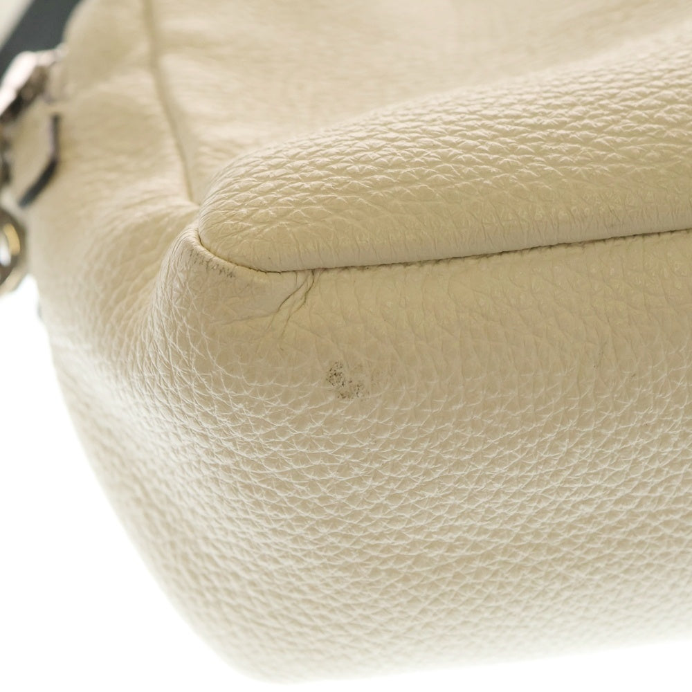 PRADA(プラダ) ヴィッテロダイノ ソフトレザー スモール ショルダーバッグ ホワイト 1BH082 レディース