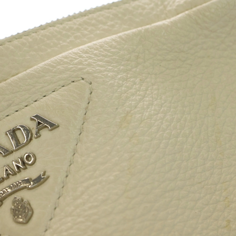 PRADA(プラダ) ヴィッテロダイノ ソフトレザー スモール ショルダーバッグ ホワイト 1BH082 レディース