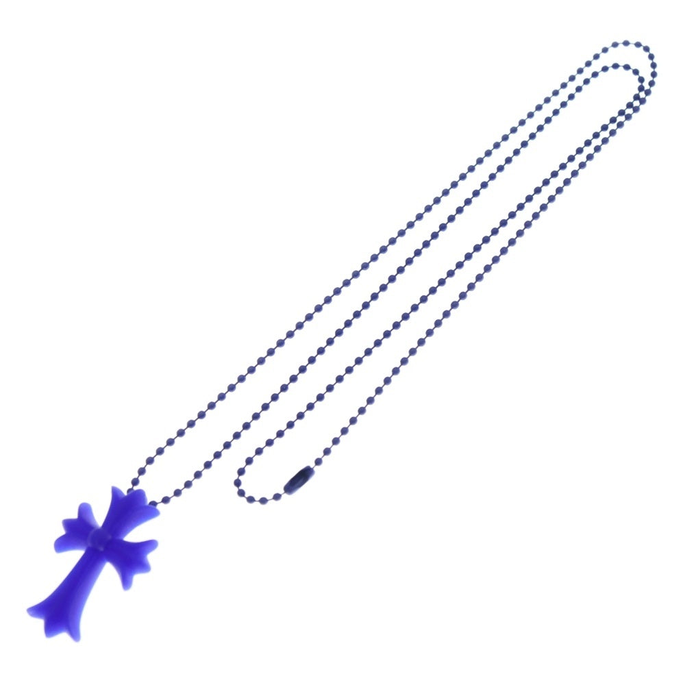 CHROME HEARTS(クロムハーツ) RUBBER CH CRS SML スモールCHクロス ラバーネックレス シリコン BCA306 ネイビー
