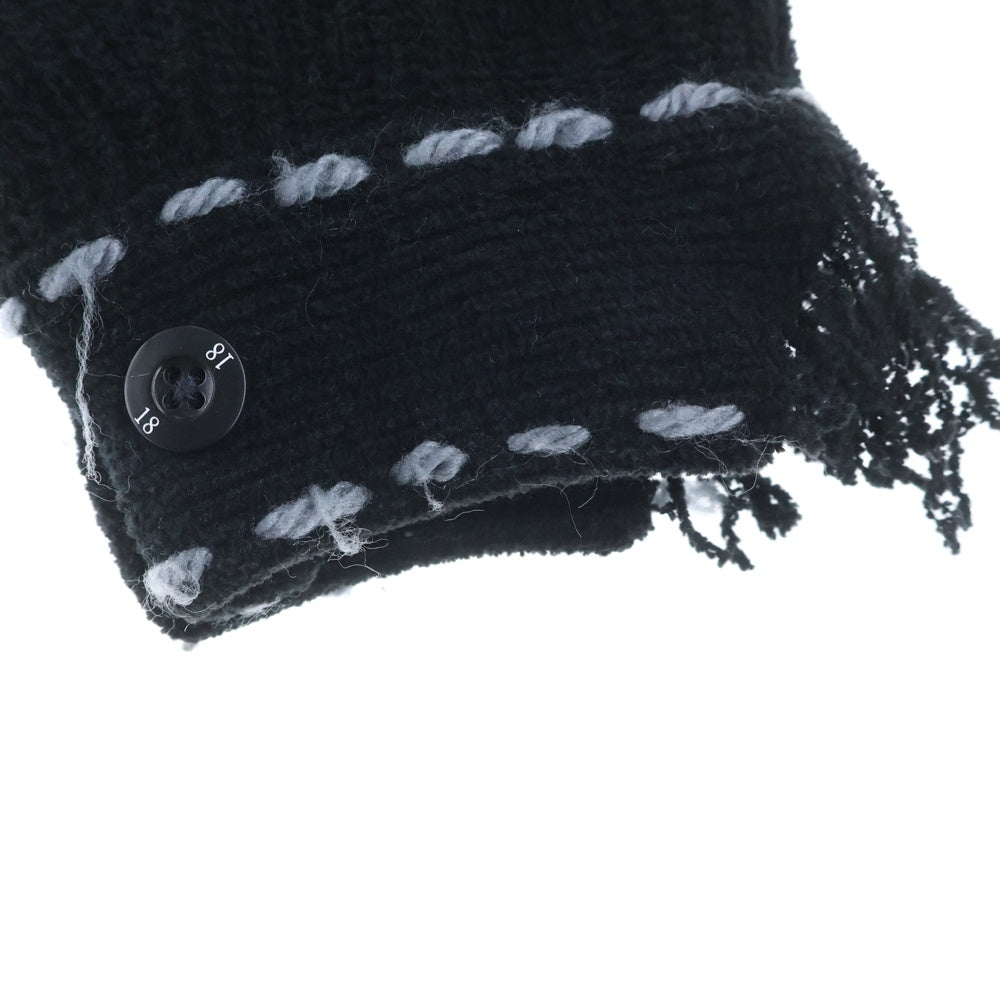 NEIGHBORHOOD(ネイバーフッド) × PHINGERIN PG1 SAVAGE KNIT フィンガリン サヴェージニット ジャケット PD-242-NH-KN-011 ブラック×ホワイト