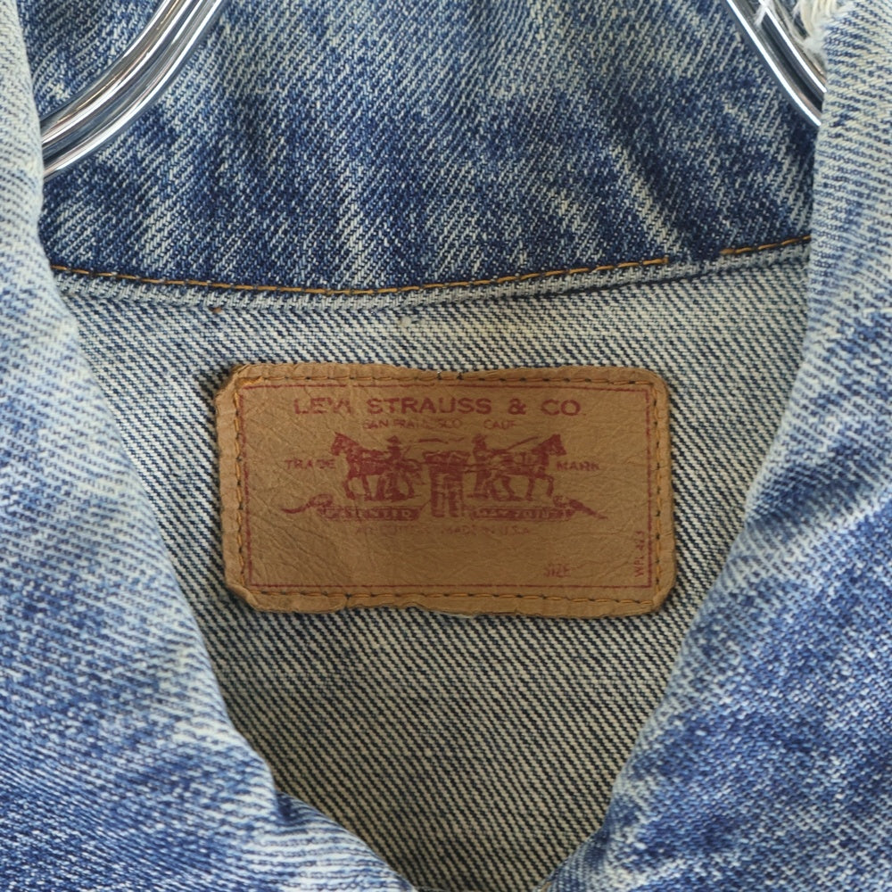 Levi's(リーバイス) 70s ケアタグ欠品 スモールe ボタン裏53 70505 4th フォース Gジャン インディゴ