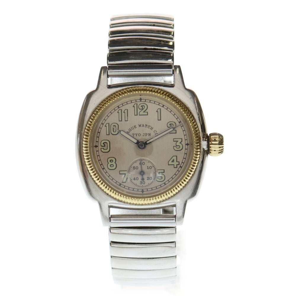 VAGUE WATCH(ヴァーグウォッチ) Coussin Early Extension クッサンアーリーエクステンション 蛇腹 腕時計 シルバー/ゴールド