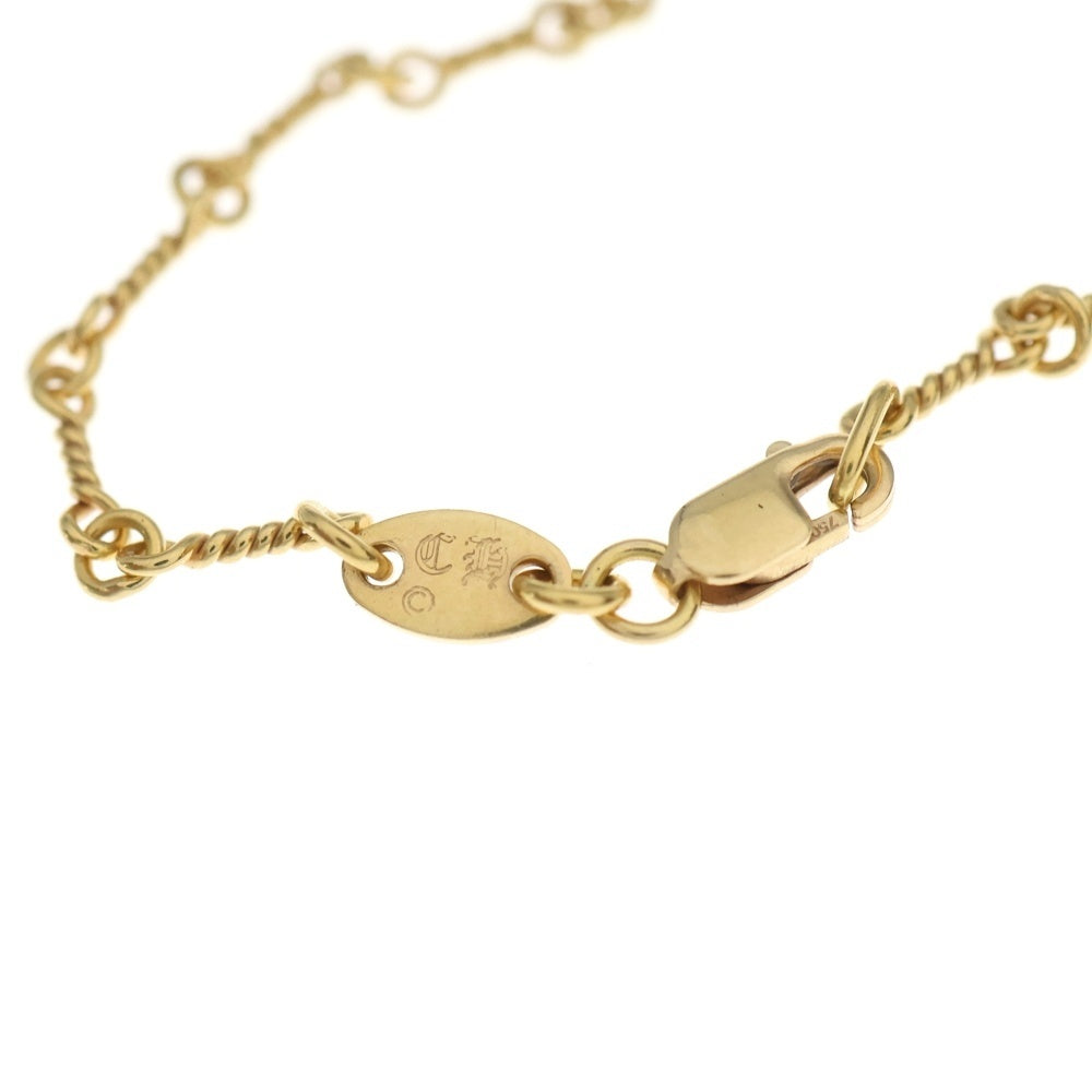 CHROME HEARTS(クロムハーツ) 22K NECKCHAIN T18 ツイストチェーンネックレス 18inch ゴールドBCA014