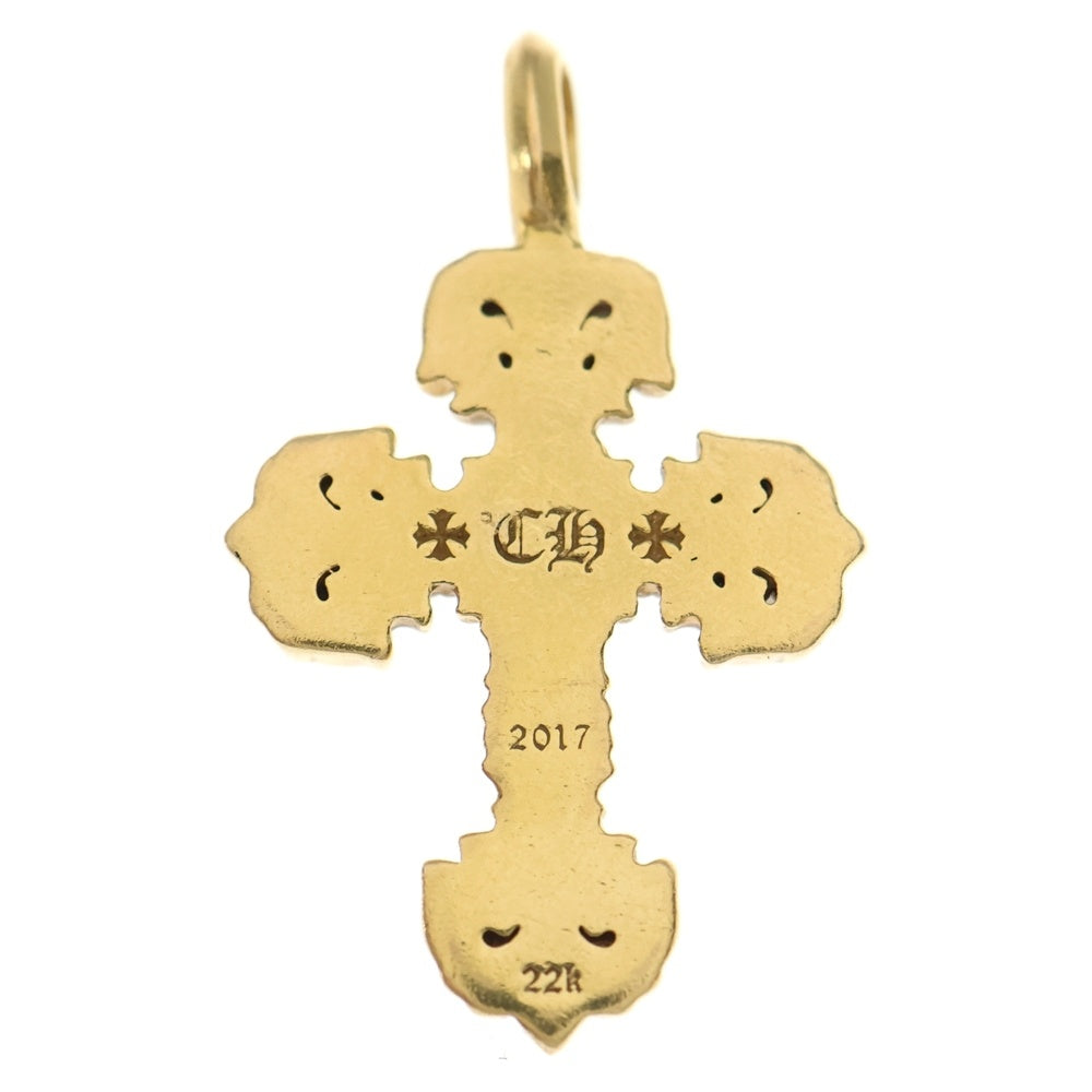 CHROME HEARTS(クロムハーツ) 22K FILIGREE TINY P/DIA タイニーフィリグリークロス PAVEダイヤ ペンダントトップ ゴールド BCA045