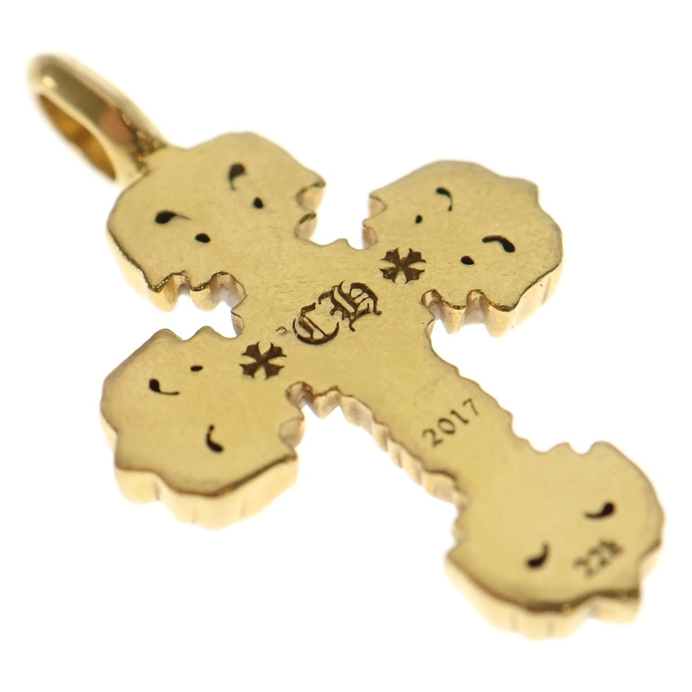 CHROME HEARTS(クロムハーツ) 22K FILIGREE TINY P/DIA タイニーフィリグリークロス PAVEダイヤ ペンダントトップ ゴールド BCA045