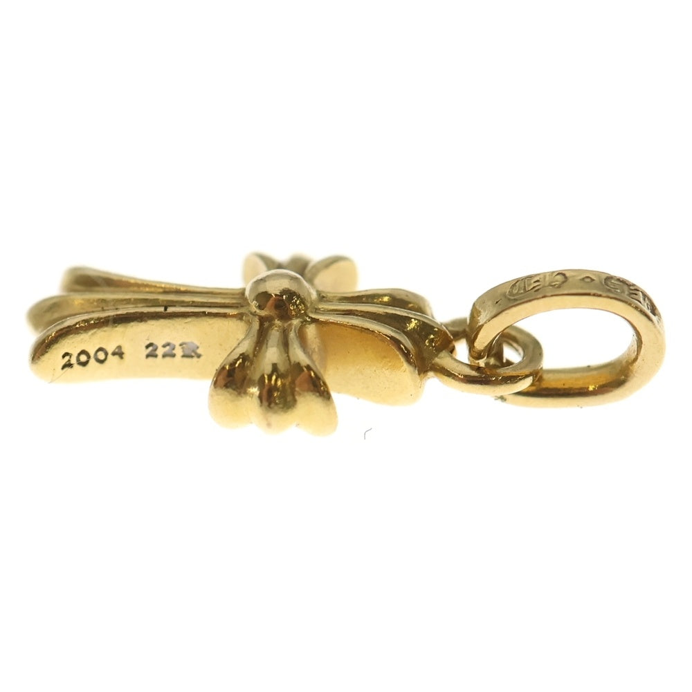 CHROME HEARTS(クロムハーツ) 22K CRS BBYFAT P/DIA ベイビーファットクロス PAVEダイヤ ペンダントトップ ゴールド BCA035