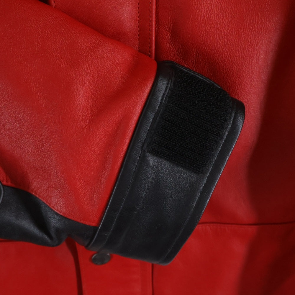 SUPREME(シュプリーム) 18AW × THE NORTH FACE Leather Mountain Jacket NF0A3VJ8 ザノースフェイス レザーマウンテンジャケット レッド/ブラック