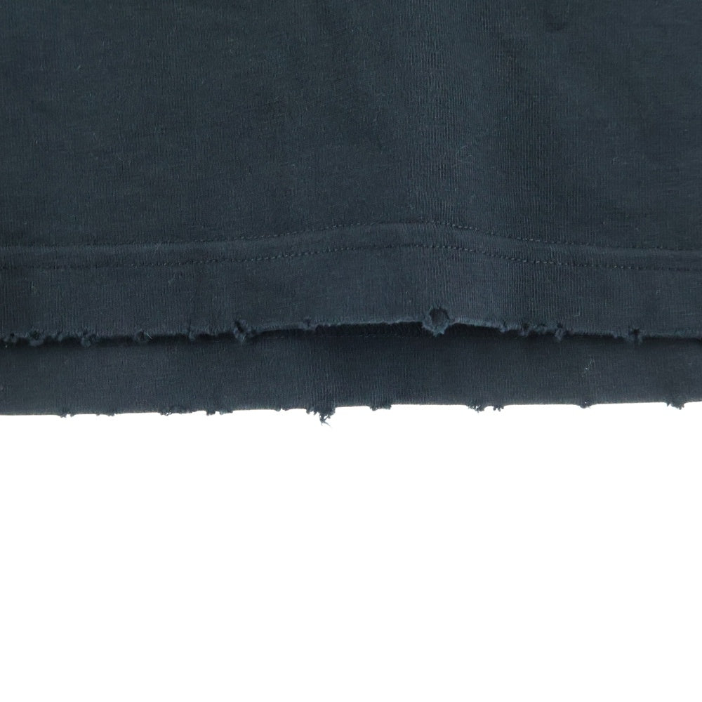 BALENCIAGA(バレンシアガ) 24SS INKJET BLUR LOGO TEE BLACK 764235 TQVA3 インクジェット ブラーロゴ クルーネック半袖Tシャツ ブラック