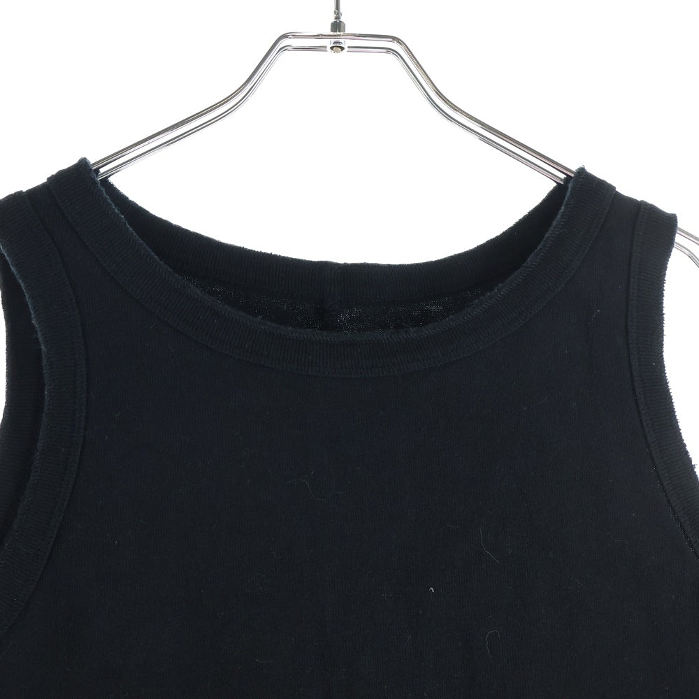 SPICK AND SPAN(スピックアンドスパン) コットン ノースリーブ ワンピース EY56 ブラック レディース