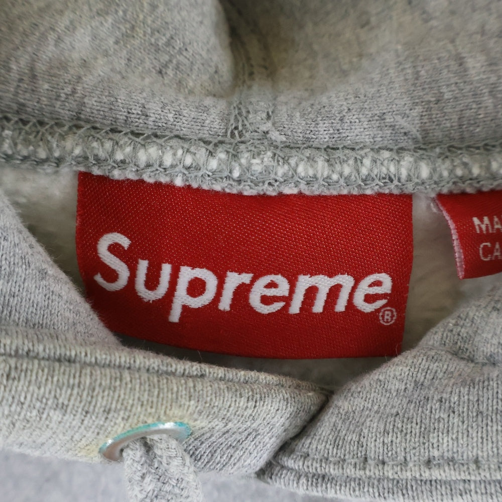 SUPREME(シュプリーム) 19AW Bandana Box Logo Hooded Sweatshirt バンダナ ボックスロゴ プルオーバーパーカー グレー