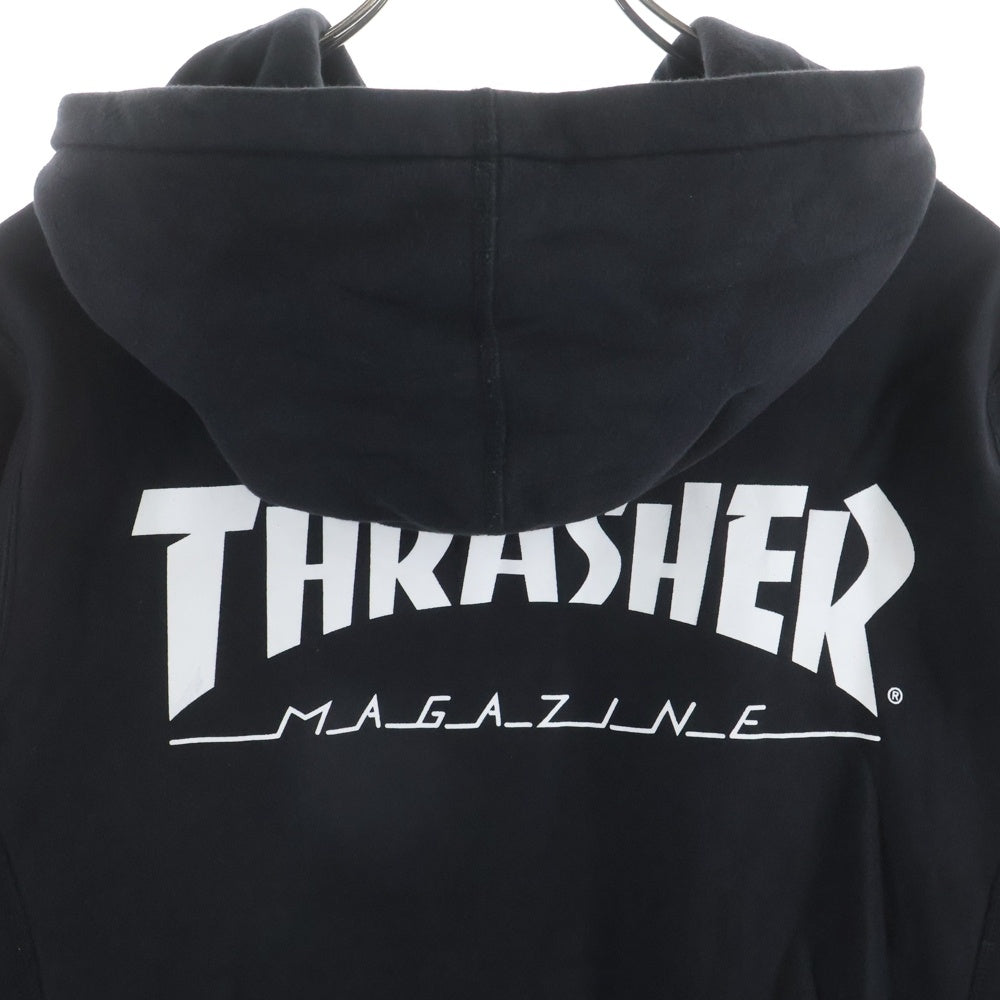 SUPREME(シュプリーム) 11SS thrasher hooded sweatshirt プルオーバーパーカー ブラック