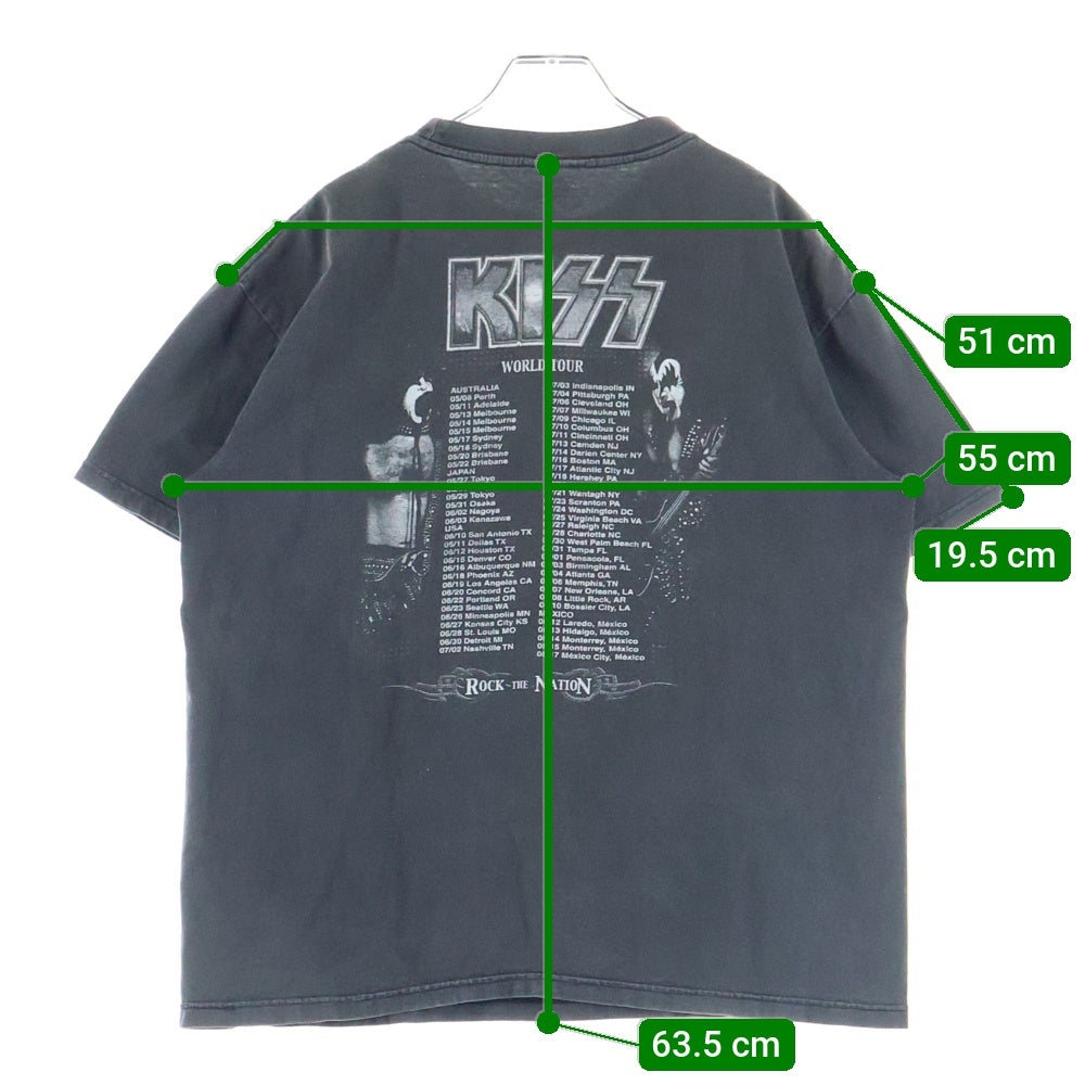VINTAGE(ヴィンテージ) 00s KISS TOUR TEE BAND TEE バンドTシャツ クルーネックTシャツ