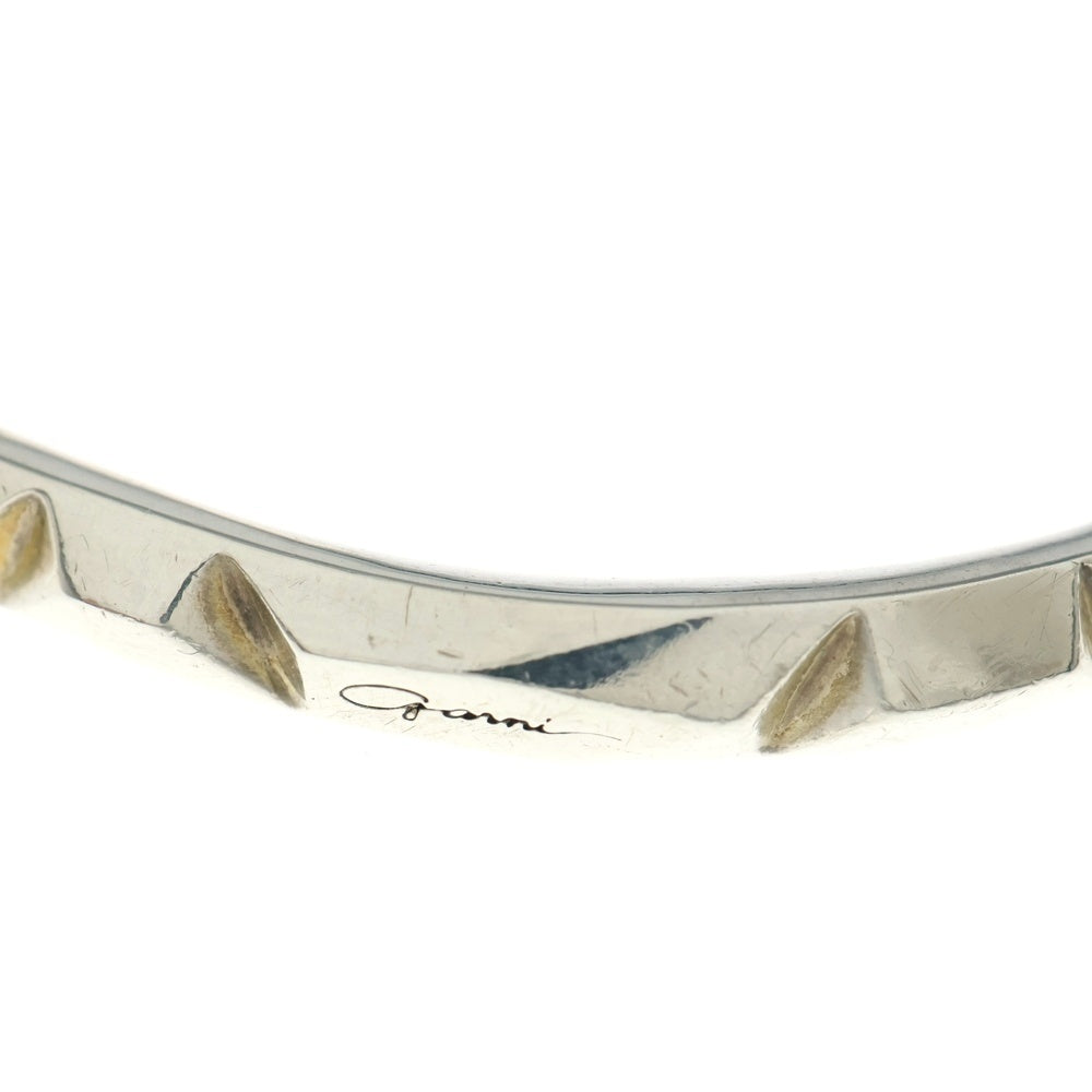 GANNI(ガニー) Clash Bangle S クラッシュバングル シルバー