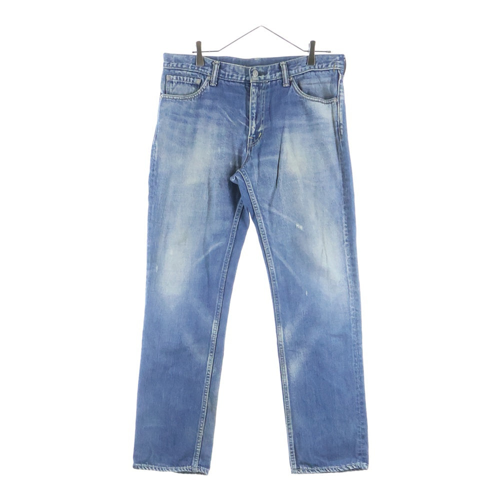 VISVIM(ヴィスヴィム) 00s SOCIAL SCULPTURE DENIM 03D5 DAMAGED-5 パイソンパッチ ストレートデニム インディゴ