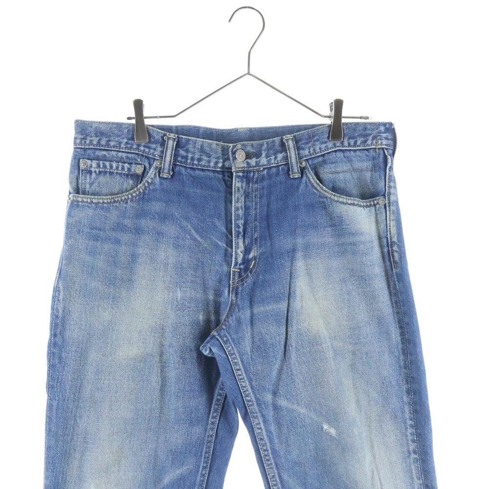 VISVIM(ヴィスヴィム) 00s SOCIAL SCULPTURE DENIM 03D5 DAMAGED-5 パイソンパッチ ストレートデニム インディゴ