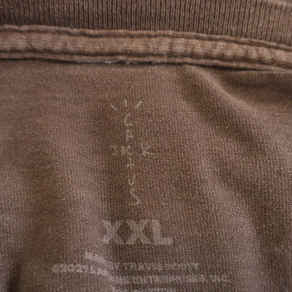 TRAVIS SCOTT(トラヴィススコット) UTOPIA C1 Tee Astroworld Record レコードセット クルーネックTシャツ ブラウン