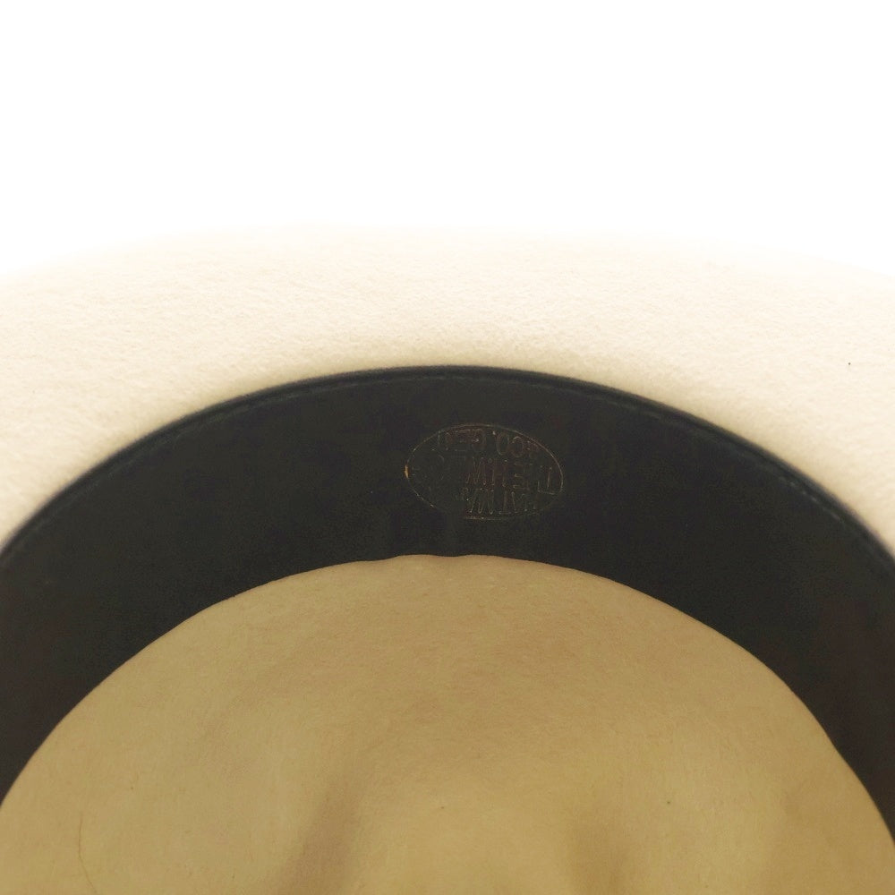 THE H.W.DOG&CO(ドッグアンドコー) FRONT-H ブリムハット ブランドパッチ 中折れハット 40 ベージュ