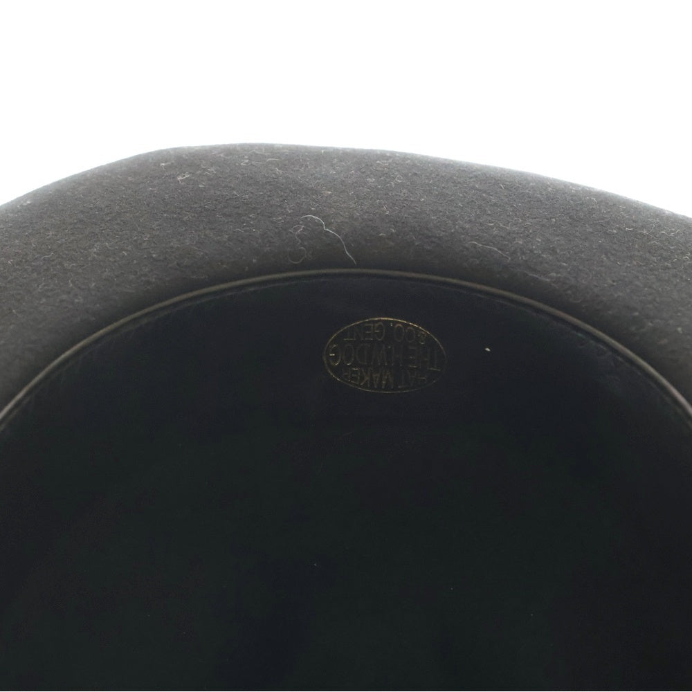 THE H.W.DOG&CO(ドッグアンドコー) FRONT-H ブリムハット ブランドパッチ 中折れハット 40 ブラック