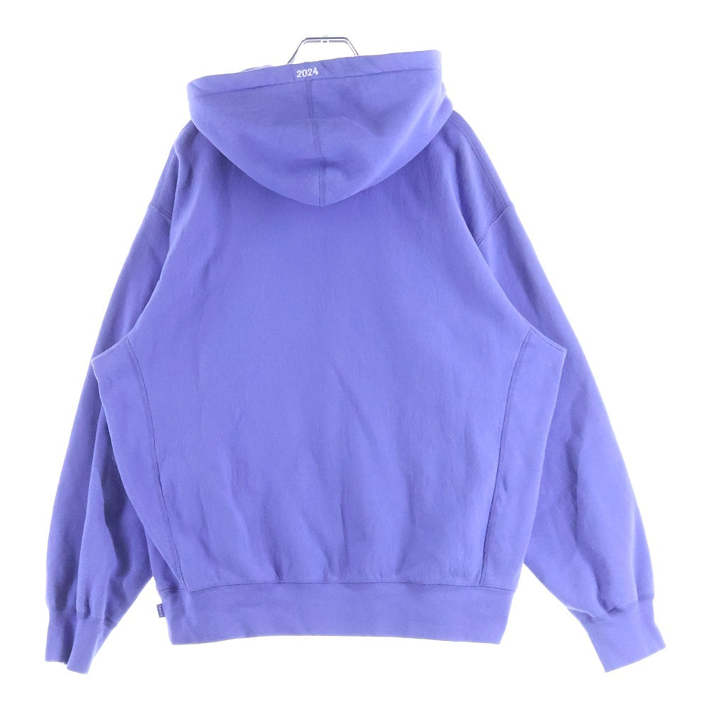 SUPREME(シュプリーム) 24SS Futura Hooded Sweatshirt フューチュラロゴ ロゴ刺繍 プルオーバーパーカー パープル