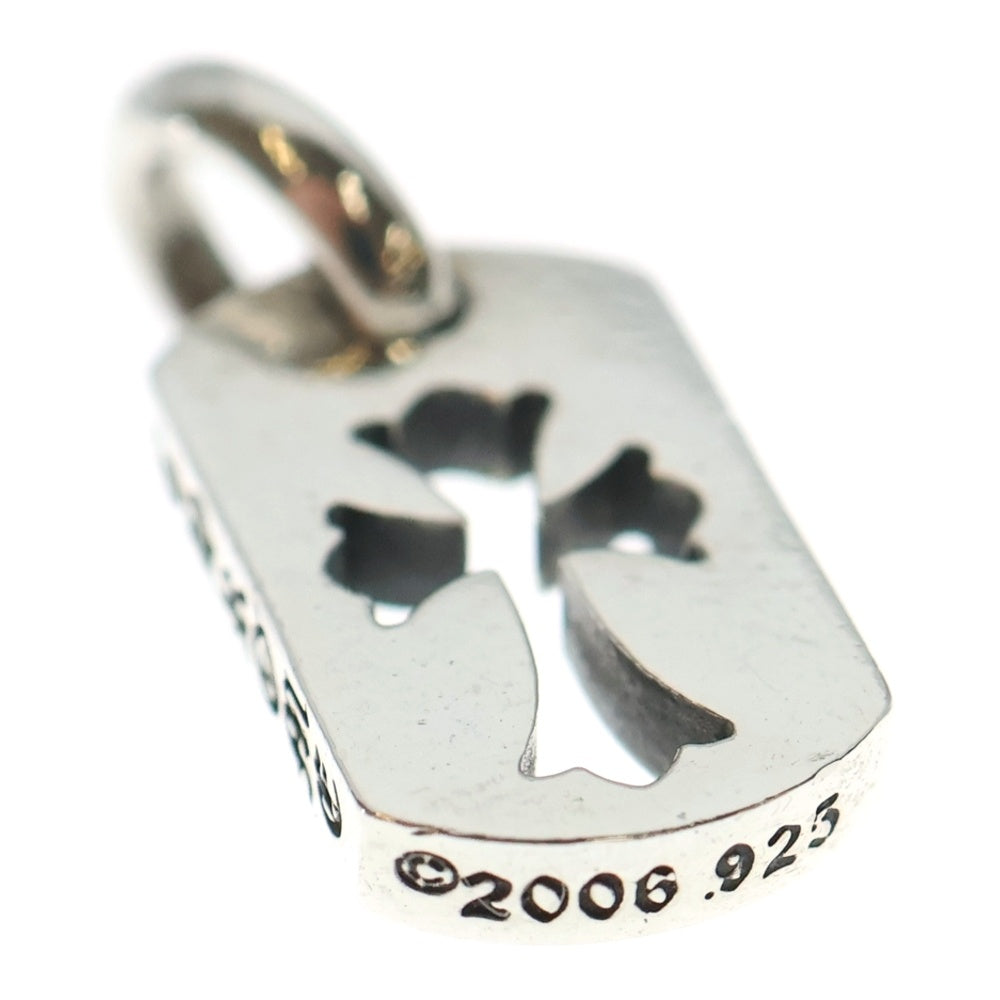 CHROME HEARTS(クロムハーツ) DT TNY CO CRS タイニーカットアウトクロスドッグタグ チャーム ペンダントトップ シルバー BCA252