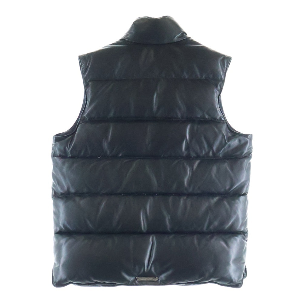 CHROME HEARTS(クロムハーツ) STIFF LTHR VEST クロスボタンレザーダウンベスト