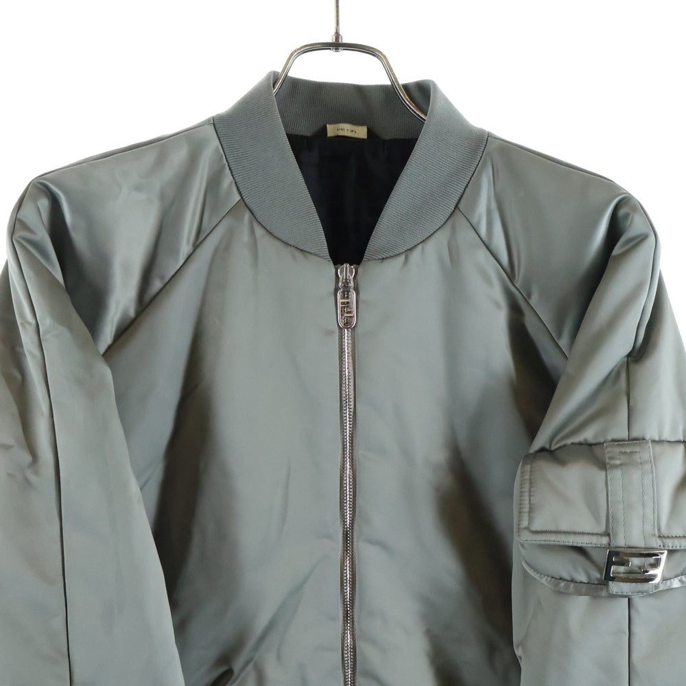 FENDI(フェンディ) 22AW FFバゲットパディングボンバージャケット FAA877 AM0P グレー