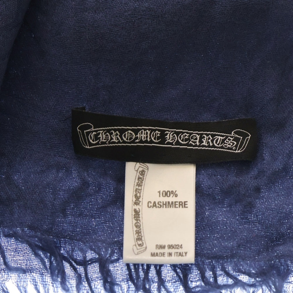 CHROME HEARTS(クロムハーツ) CH Plus CH プラス カシミア 大判ストール ネイビー