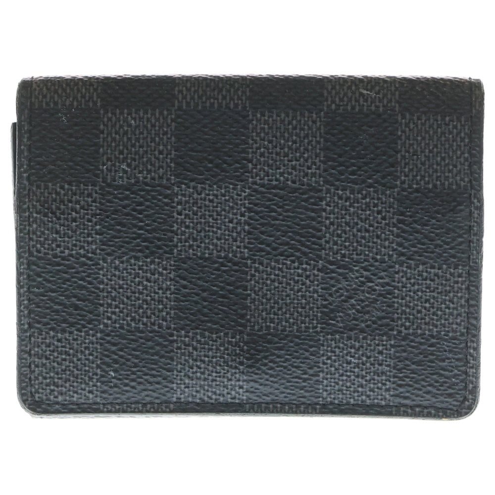 LOUIS VUITTON(ルイヴィトン) ダミエ グラフィット アンヴェロップ カルトドゥヴィジット 名刺入れ カードケース ブラック N63338
