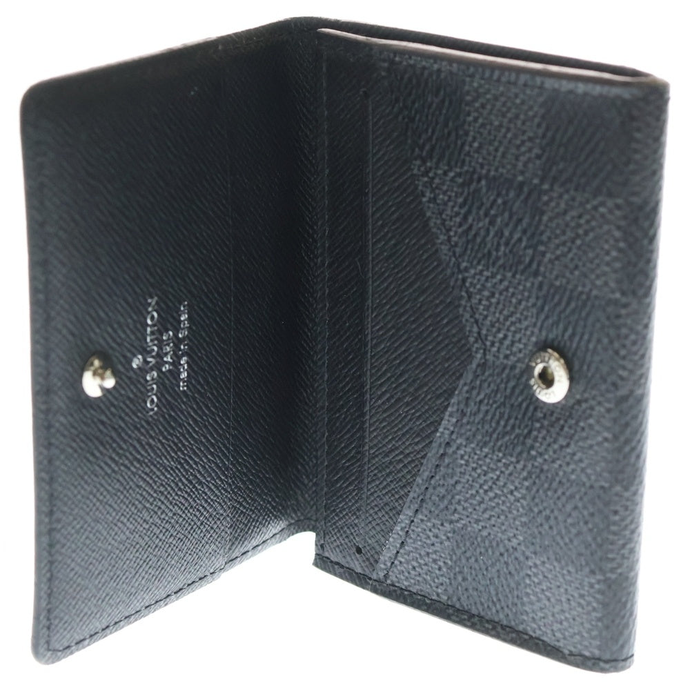 LOUIS VUITTON(ルイヴィトン) ダミエ グラフィット アンヴェロップ カルトドゥヴィジット 名刺入れ カードケース ブラック N63338