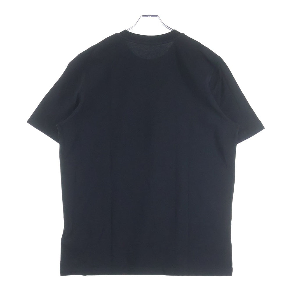 MONCLER(モンクレール) フロントロゴワッペン クルーネック半袖Tシャツカットソー ブラック I20918C00051 8390T