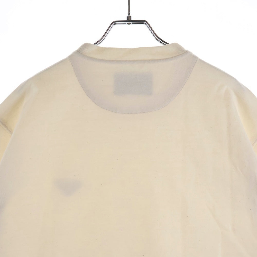 PRADA(プラダ) トライアングルプレート クルーネック半袖Tシャツカットソー オフホワイト UJN861 SWM0 14LK