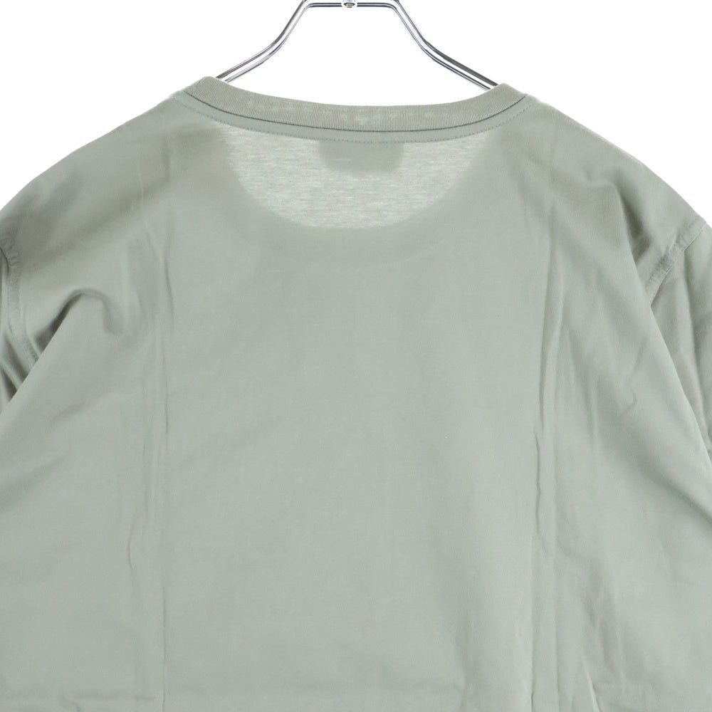 HERMES(エルメス) 24SS レザーパッチ クルーネック半袖Tシャツカットソー カーキ