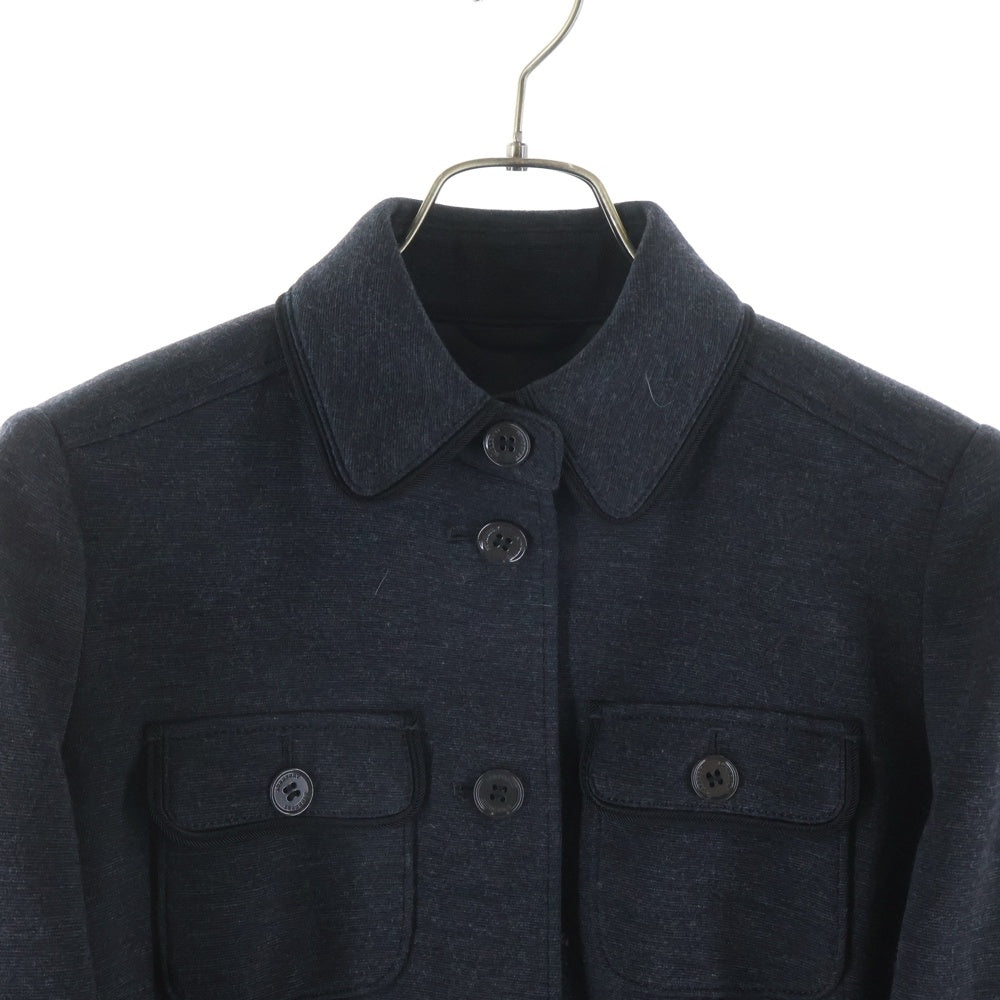 BURBERRY LONDON(バーバリーロンドン) ウールブレンド 4B ジャケット グレー レディース