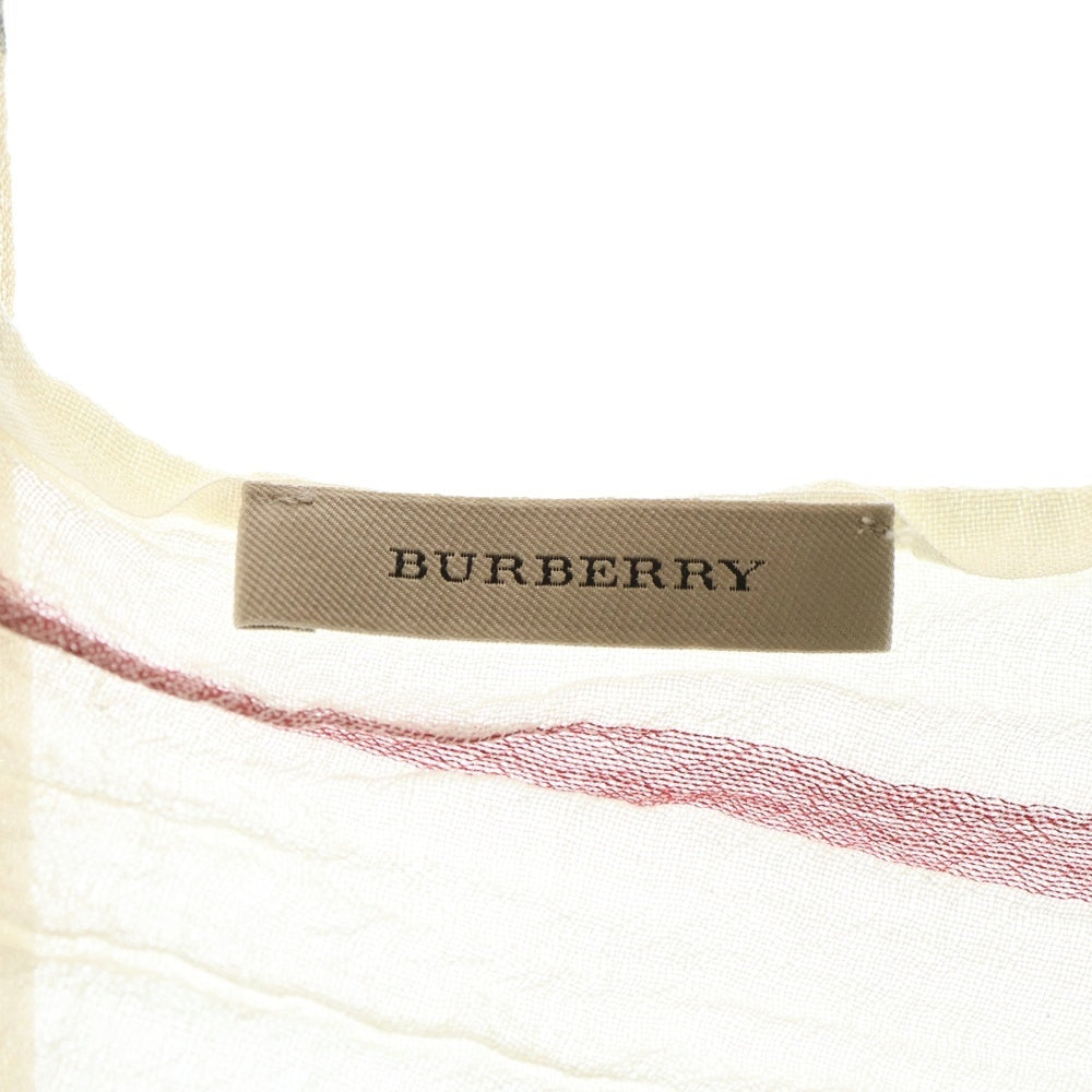 BURBERRY(バーバリー) シルク混 大判ショール ノバチェック ストール 3743233 ベージュ