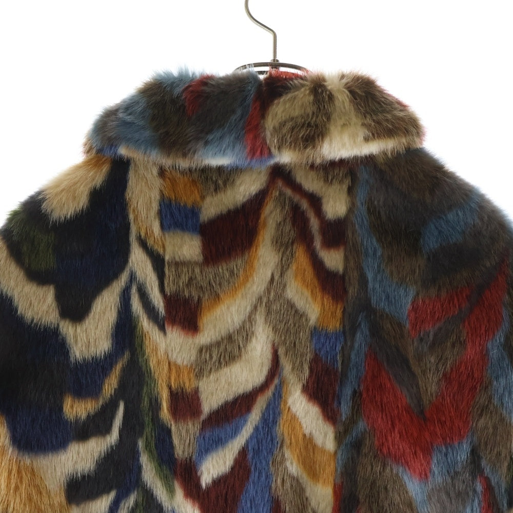 SUPREME(シュプリーム) 22AW Multicolor Faux Fur Bomber Jacket フェイクファー ジップアップ ボンバージャケット マルチ