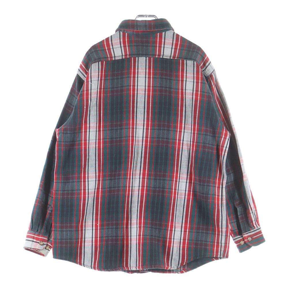 CARHARTT(カーハート) 90s ヘビーネル ネルシャツ 長袖シャツ グリーン/レッド チェック
