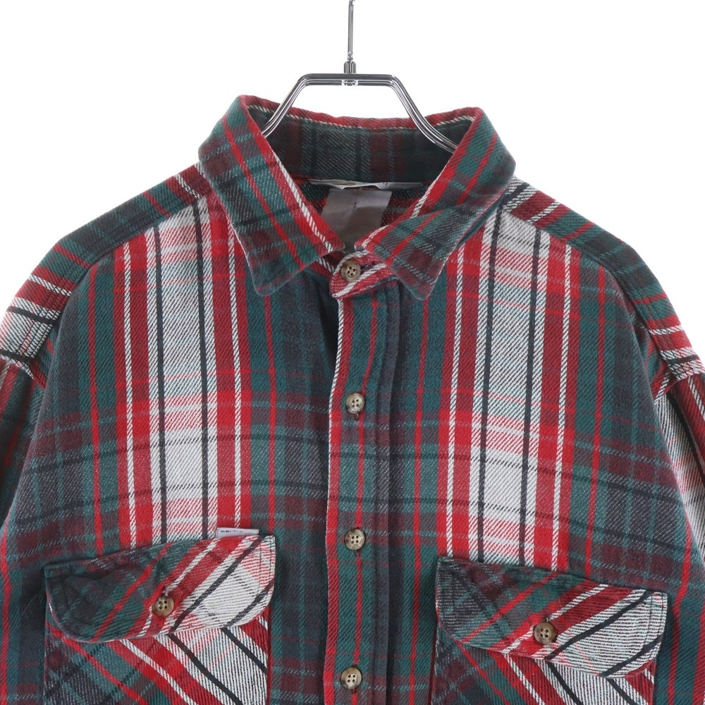 CARHARTT(カーハート) 90s ヘビーネル ネルシャツ 長袖シャツ グリーン/レッド チェック