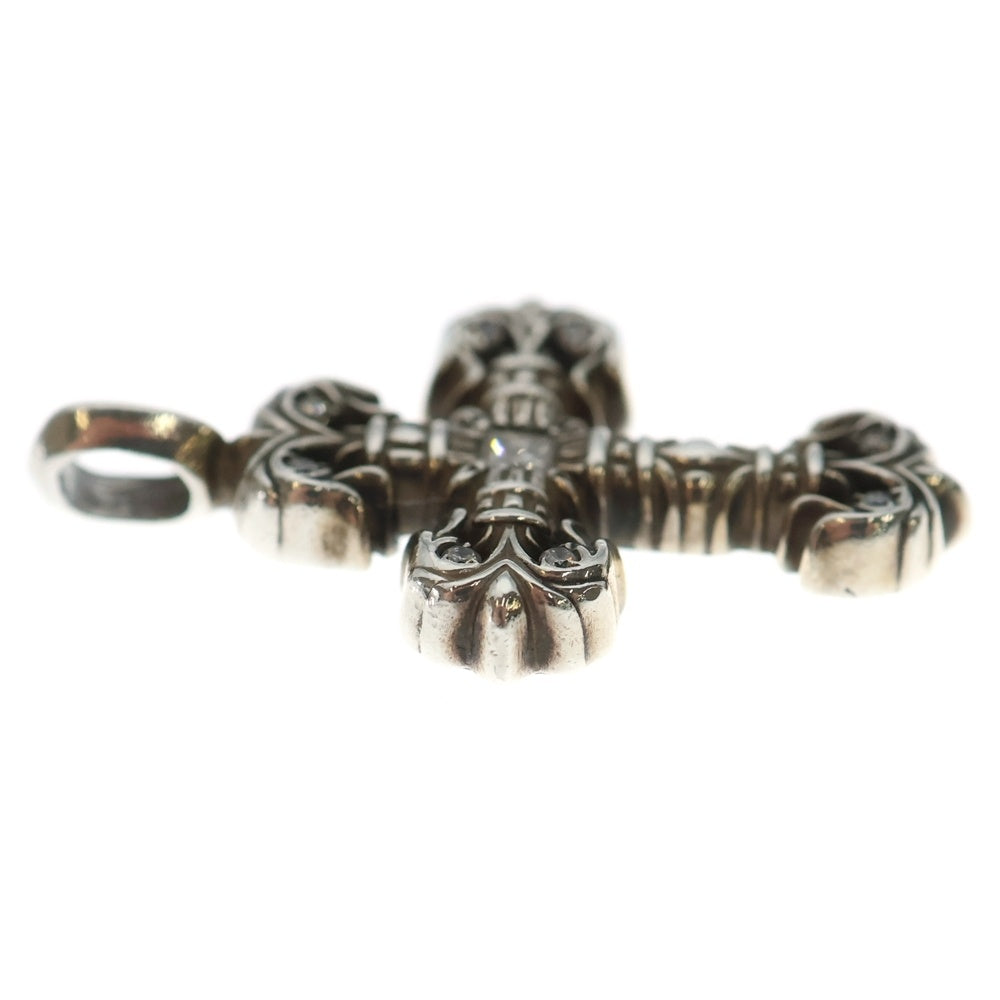 CHROME HEARTS(クロムハーツ) CHARM FILIGREE TINY P DMND タイニーフィリグリー PAVEダイヤ シルバー ネックレストップ