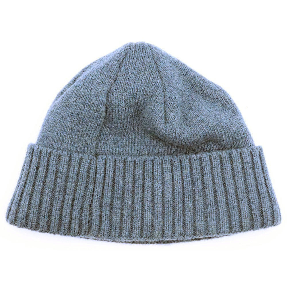 PATAGONIA(パタゴニア) 23AW ワッペンパッチ リサイクルウールナイロン ビーニー ニットキャップ ブルー レディース
